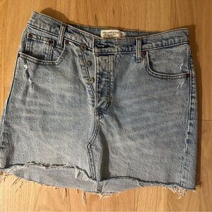 Abercrombie & Fitch Blue Denim Mini Skirt
